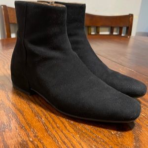 Low heeled boots. Used but in good condition. The price is $495. There is no box